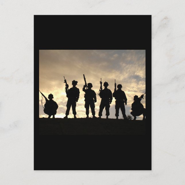 SUPPORT our Troops Postcard (Front)