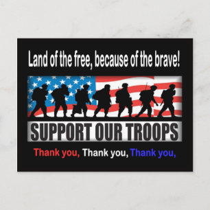 Support Our Troops Postcard