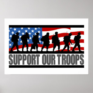 Support our Troops poster