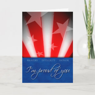 Support Our Troops, Proud of You, Hero Card
