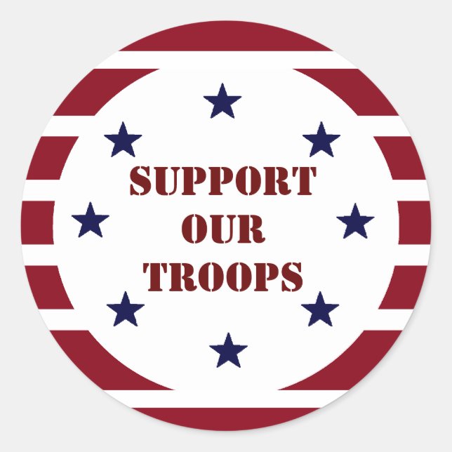 SUPPORT OUR TROOPS STICKERS (Front)