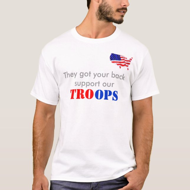 Support our troops T-Shirt (Front)