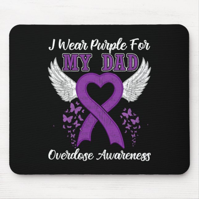 Support Overdose Awareness Month Costume Dad Gift  Mouse Pad (Front)