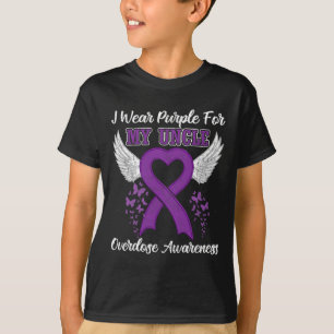 Support Overdose Awareness Month Costume Uncle Gif T-Shirt