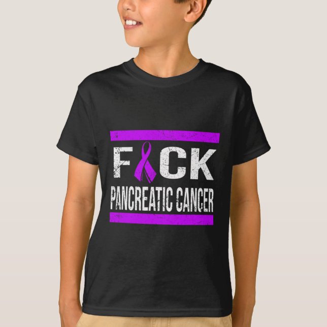 SUPPORT PANCREATIC CANCER AWARENESS T SHIRT (Front)