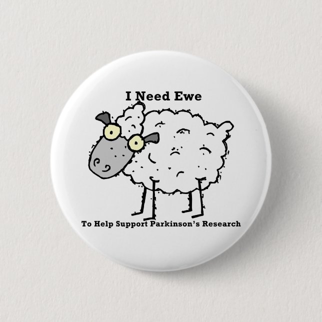 Support Parkinson's Research 2 Inch Round Button (Front)