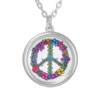 Support Peace Sign Anti-War Flowers