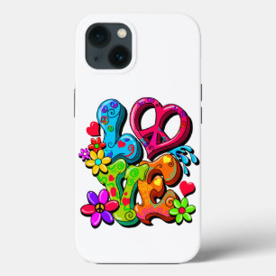 Support Peace Sign Anti-War Hippy Love Case-Mate i iPhone 13 Case