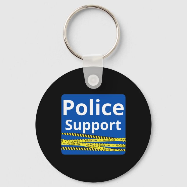 Support Police  Keychain (Front)