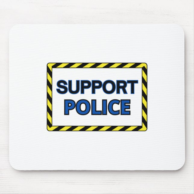 Support Police Sticker2  Mouse Pad (Front)