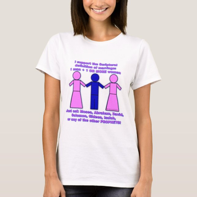 Support Polygamy ladies Tee (Front)