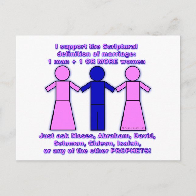 Support Polygamy postcard (Front)