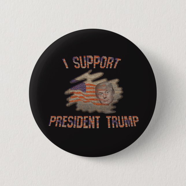 Support President Trump Buttons Badges (Front)