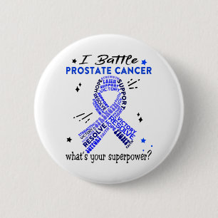 Support Prostate Cancer Warrior Gifts 2 Inch Round Button