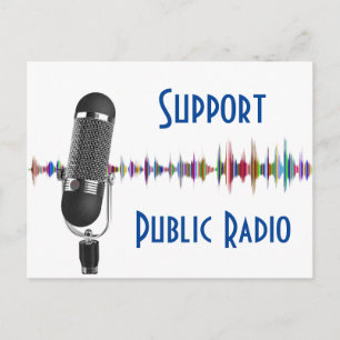 Support Public Radio (Matte) Postcard