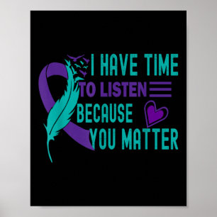 Support Raising Suicide Prevention Awareness  Poster