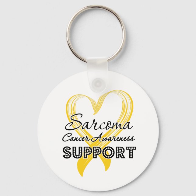 Support Sarcoma Cancer Awareness Keychain (Front)