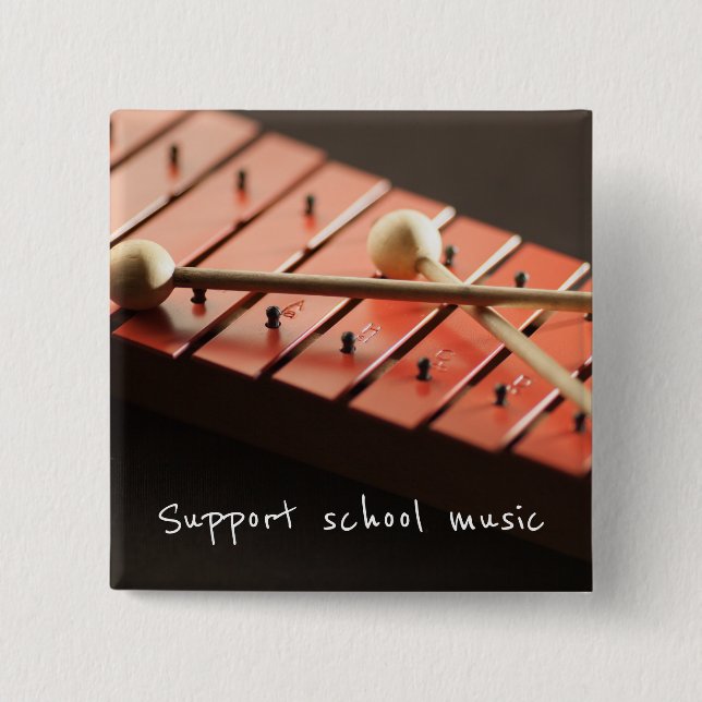 Support School Music Xylophone Button (Front)