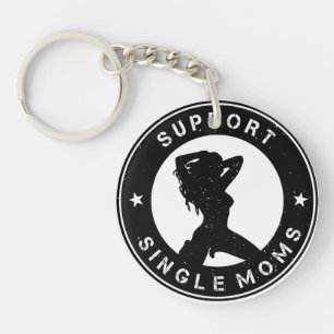 Support Single Mom Keychain