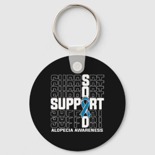 Support Squad Alopecia Awareness Keychain