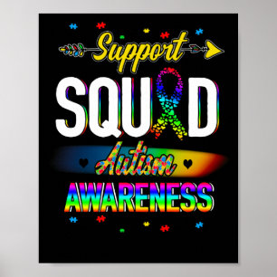 Support Squad Autism Awareness Poster