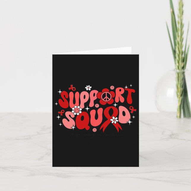 Support Squad Brain Aneurysm Awareness Gifts  Card (Front)