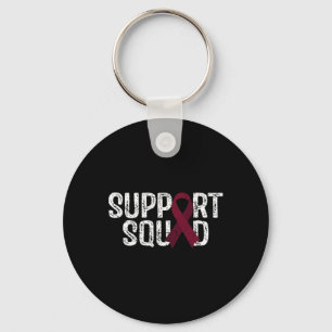 Support Squad Brain Aneurysm Awareness  Keychain