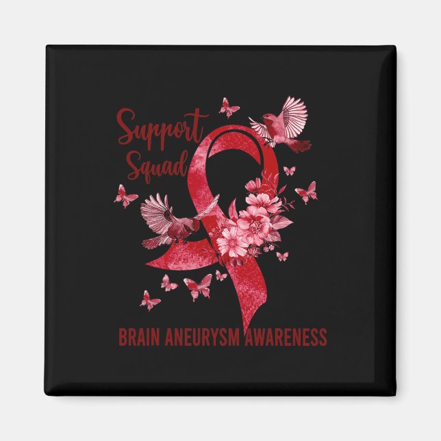 Support Squad Brain Aneurysm Awareness Magnet (Front)