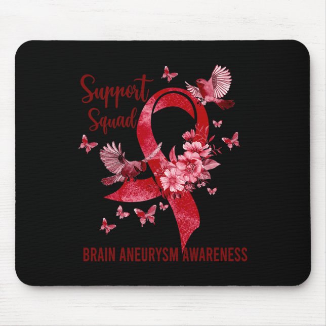 Support Squad Brain Aneurysm Awareness  Mouse Pad (Front)