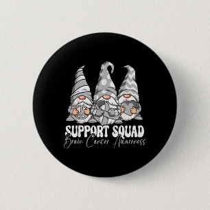 Support Squad Brain Cancer Awareness 2 Inch Round Button
