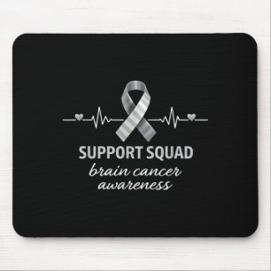 Support squad brain cancer awareness brain tumour mouse pad