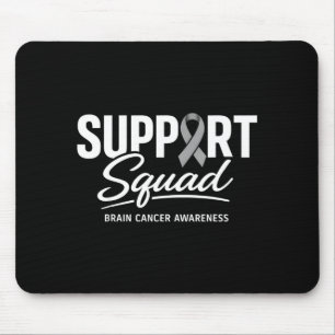 Support squad brain cancer awareness brain tumour mouse pad