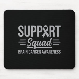Support squad brain tumour awareness brain cancer mouse pad