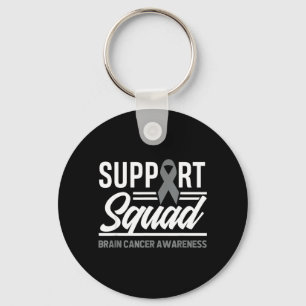Support Squad Brain Tumour Support Brain Cancer Keychain