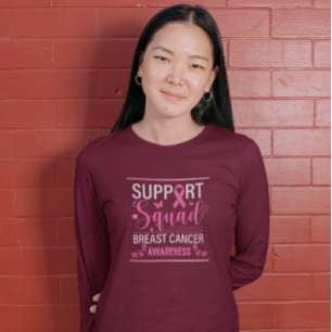 Support Squad- Breast Cancer Awareness Design T-Shirt