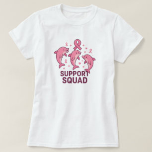 Support Squad – Breast Cancer Awareness Dolphins T-Shirt