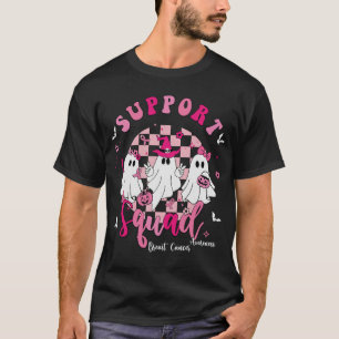 Support Squad Breast Cancer Awareness Ghost Hallow T-Shirt