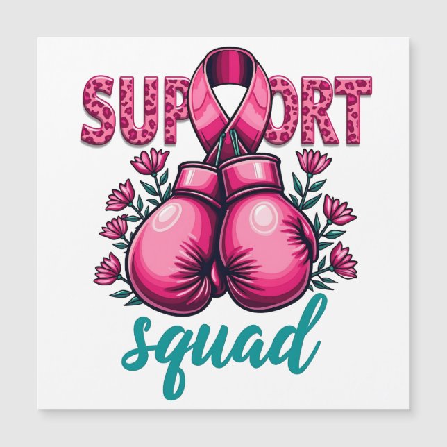 Support Squad Breast Cancer Awareness Gloves Box (Front)