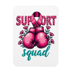 Support Squad Breast Cancer Awareness Gloves Box Magnet