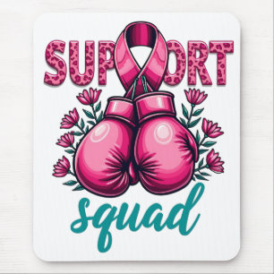 Support Squad Breast Cancer Awareness Gloves Box Mouse Pad