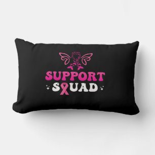 support squad breast cancer awareness lumbar pillow