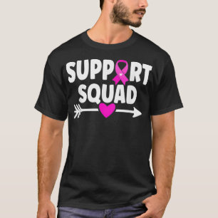 Support Squad Breast Cancer Awareness October Pink T-Shirt