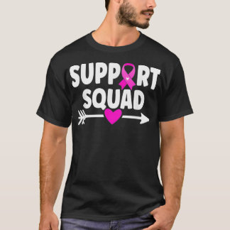 Support Squad Breast Cancer Awareness October Pink T-Shirt