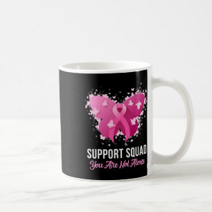 Support Squad Breast Cancer Awareness Pink Ribbon  Coffee Mug