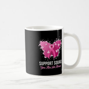 Support Squad Breast Cancer Awareness Pink Ribbon Coffee Mug