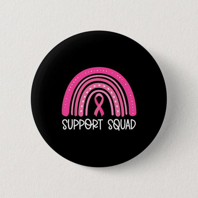 Support Squad Breast Cancer Awareness Survivor Pin (Front)