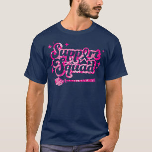 Support Squad Breast Cancer Awareness Vintage Pink T-Shirt