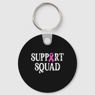 Support Squad Breast Cancer - Breast Cancer Awaren Keychain