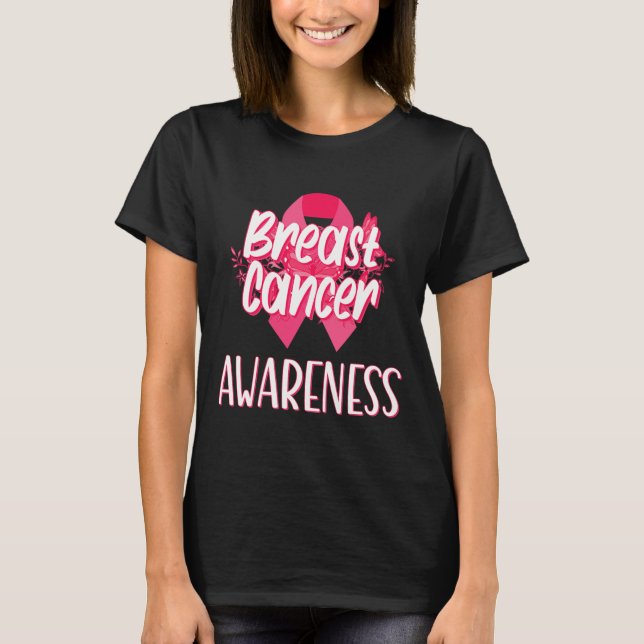 Support Squad Breast Cancer - In October We Wear P T-Shirt (Front)