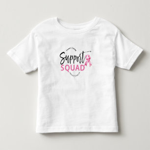 Support Squad Breast Cancer Pink Ribbon Toddler T-shirt